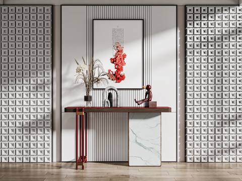 New Chinese-style Duan Jing Tai Hallway Case