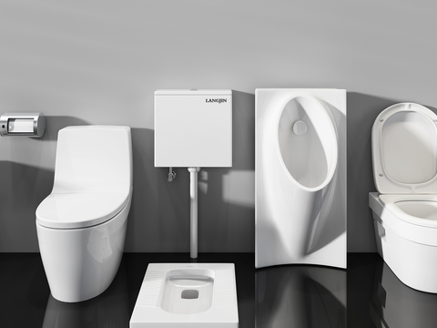 Modern smart toilet squat pan urinal mop pool