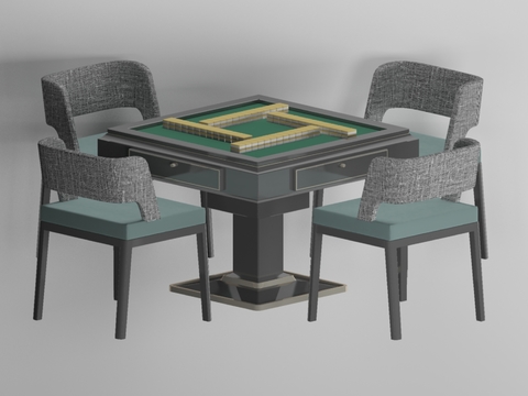 New Chinese Mahjong Table and Chair Free