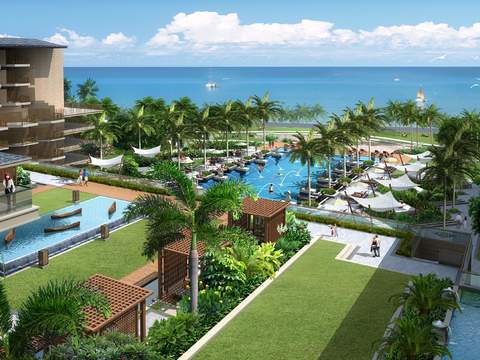 Southeast Asia Resort Hotel View psd