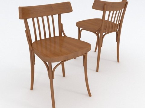 Nordic Simple Solid Wood Chair Free