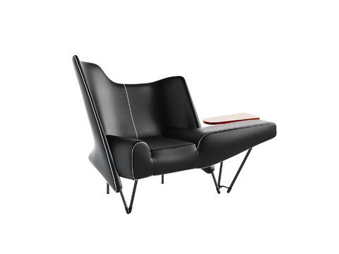 Cassina leather chaise longue