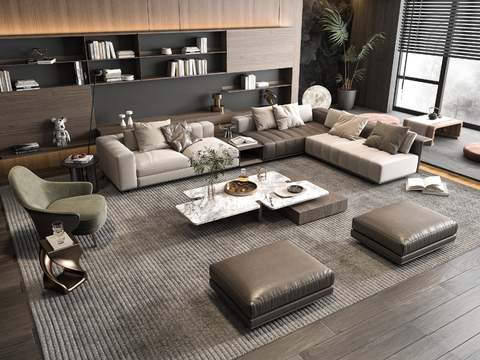 Minotti Sectional Sofa Corner Sofa