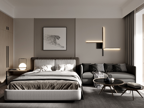 Modern Single Apartment Bedroom