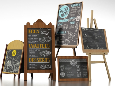 Modern blackboard drawing board