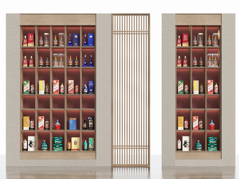 New Chinese-style Liquor Display Cabinet