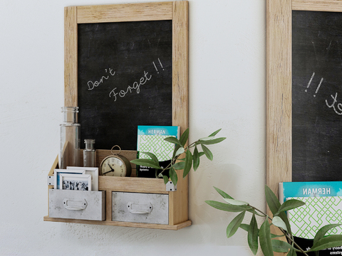 Nordic Log Message Board Storage Rack