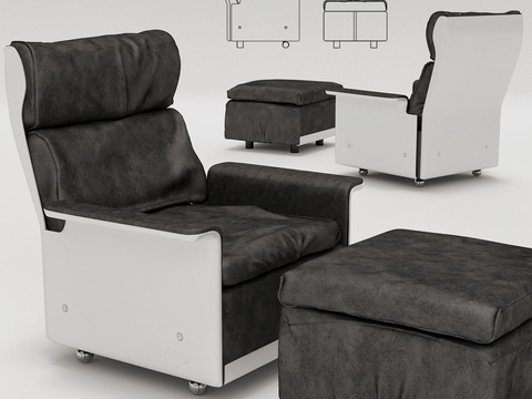 Modern minimalist creative leisure sofa for free