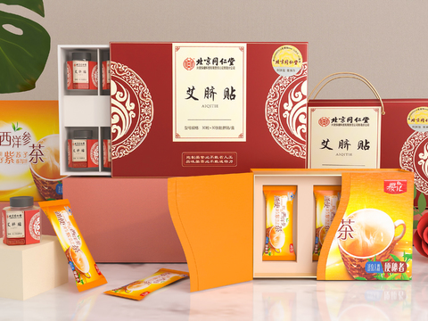 Modern packaging box packaging bag moxibustion paste