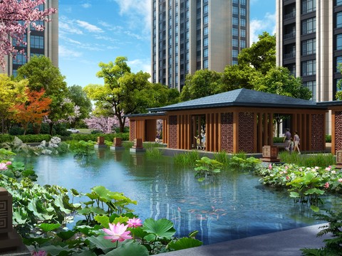 modern park garden gazebo pavilion psd