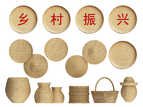 Bamboo Wraft Wall Decoration Country Beauty Chen