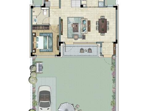 modern floor plan psd