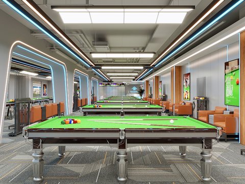 Modern Billiards Hall Billiards Hall