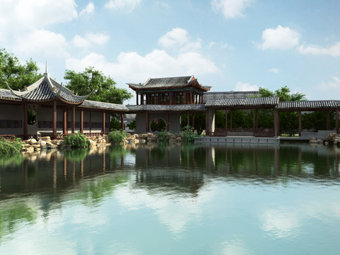 Modern Suzhou Landscape