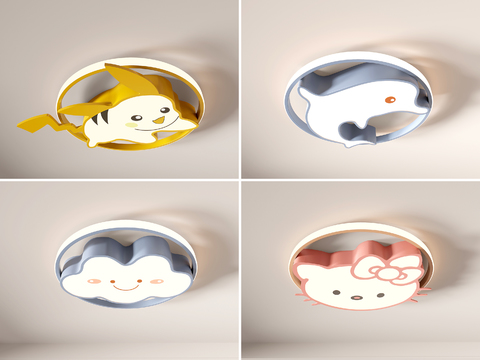 Modern cartoon animal children ceiling lamp