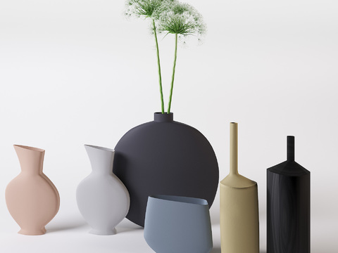 Nordic Ceramic Flower Ornaments