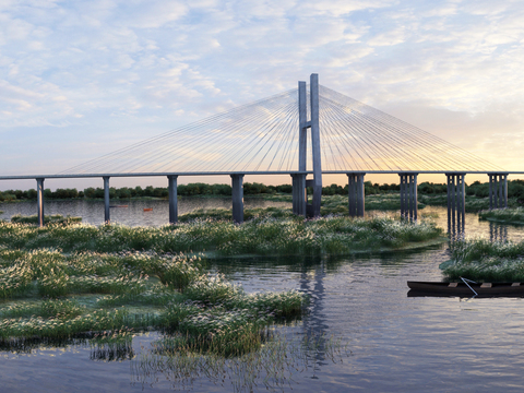 Appearance of modern bridge building