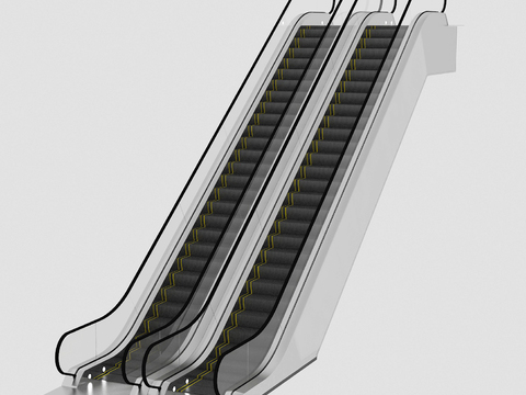 modern elevator handrail ladder