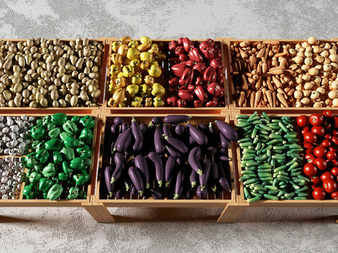 Vegetables, fruits and vegetables, eggplant, tomato, potato, vegetable market