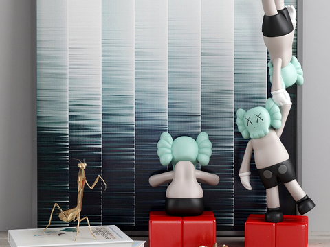 Modern Internet Red Trend Kaws Toy Ornaments