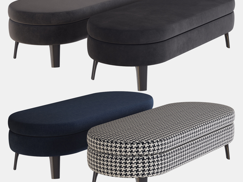 Modern Fabric Bed End Stool Foot