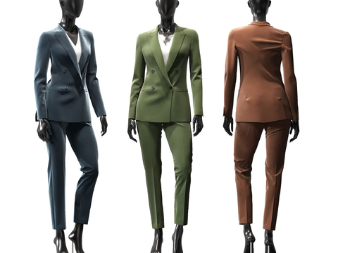 Modern female suit model