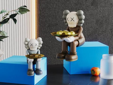 kaws sculpture ornaments