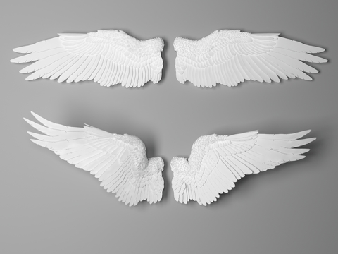 Modern Angel Wings Pendant