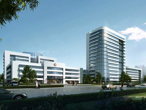 modern hospital building appearance psd