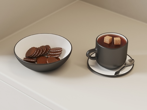 gourmet tableware biscuit coffee