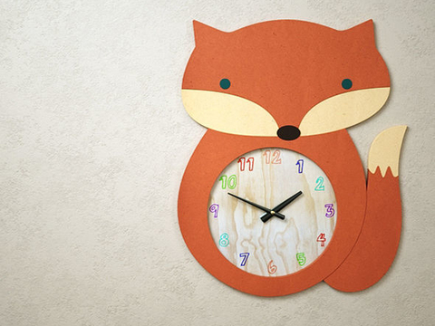 Modern children's wall clock free