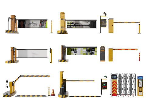 Toll pole access control automatic gate