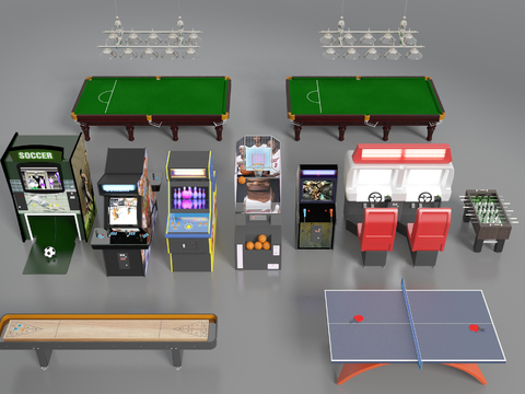 Game machine billiard table ping pong table