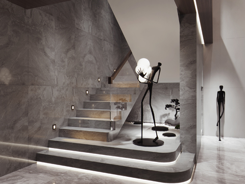 Modern Stairwell Sculpture Ornaments