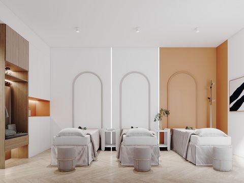 Modern beauty salon care room