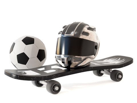 Skateboard Helmet Football