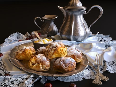 European-style food tea ornaments