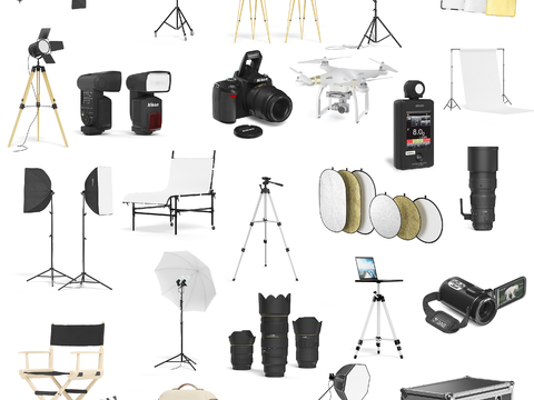 Modern photographic equipment portfolio