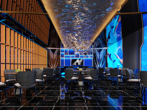 Modern Ocean Theme Restaurant