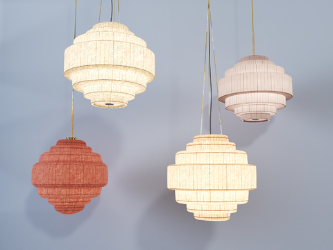 Chinese lantern chandelier