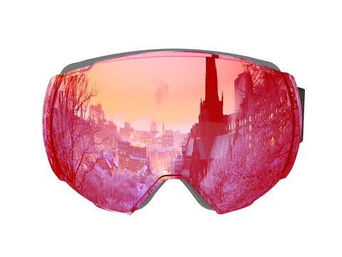 Modern snow sunglasses