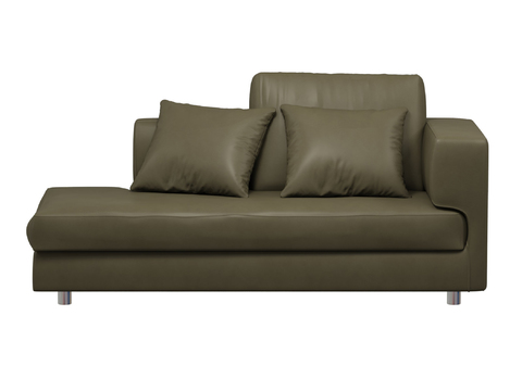 Modern minimalist leather chaise longue free