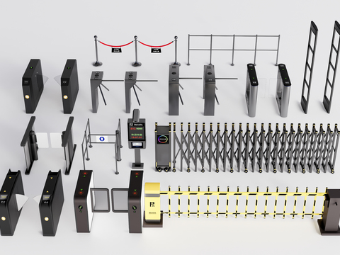 Modern access control machine swing gate security entrance