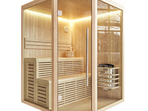 Modern steam room sauna room