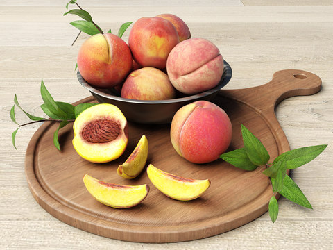 Modern Peach Fruit Plate