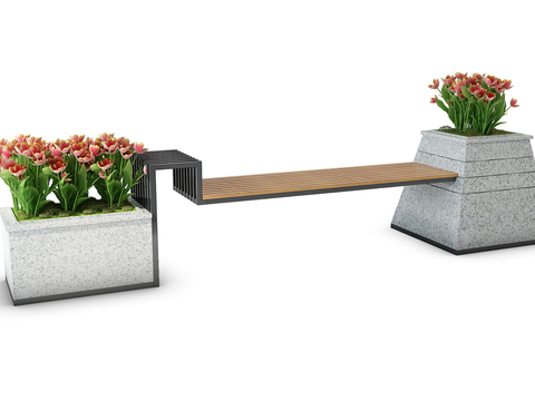 Modern flower bed outdoor chair