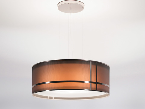 Fendi modern metal round chandelier