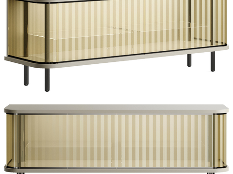 Fendi Modern Glass TV Cabinet