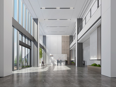 Modern Office Building Lobby