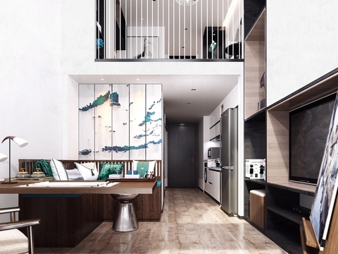 New Chinese Duplex Apartment